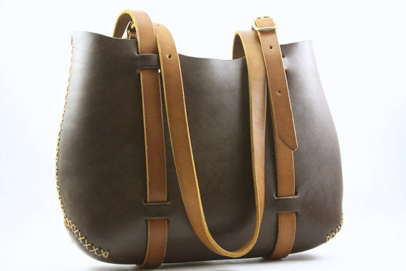 The Forest Tote in Chocolate Brown